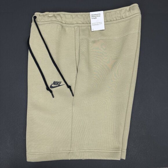 Nike Sportswear Tech Fleece Shorts Neutral Olive/ Black FB8171-276 Men’s Sizes - Picture 1 of 6